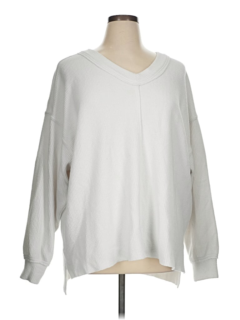 Pre-owned Aerie Pullover Sweater In White