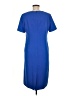 Appleseeds Solid Blue Casual Dress Size 8 - photo 2