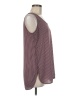 Ann Taylor LOFT 100% Polyester Burgundy Sleeveless Blouse Size M - photo 4