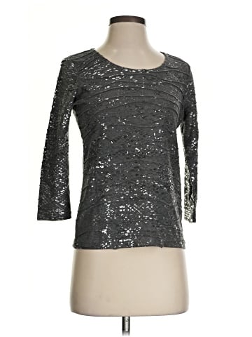 JM Collection 3/4 Sleeve Top (view 1)