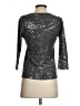 JM Collection Metallic Silver 3/4 Sleeve Top Size P (petite) - photo 2