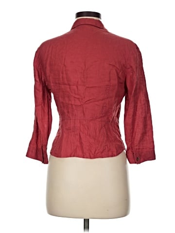 AK Anne Klein 3/4 Sleeve Button-Down Shirt (view 2)