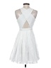 BCBG 100% Polyester White Cocktail Dress Size 2 - photo 2