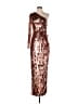 Mac Duggal 100% Polyester Gold Cocktail Dress Size 2 - photo 1