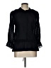 Derek Lam Black Long Sleeve Blouse Size L - photo 1