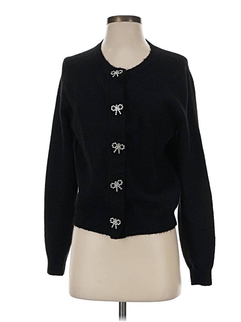 Pre-owned Ann Taylor Cardigan Sweater In Black