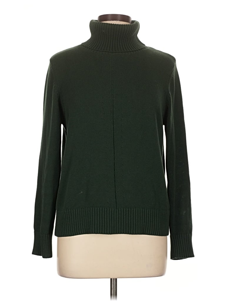 Pre-owned Kori America Turtleneck Sweater In Green