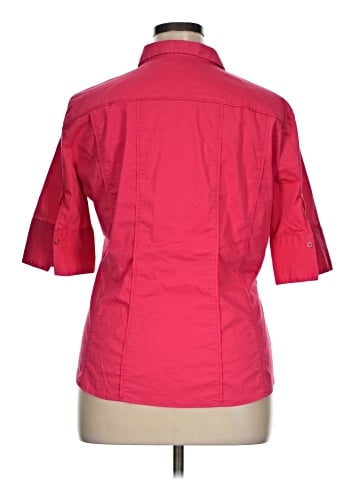 7th Avenue Design Studio New York & Company 3/4 Sleeve Button-Down Shirt (view 2)