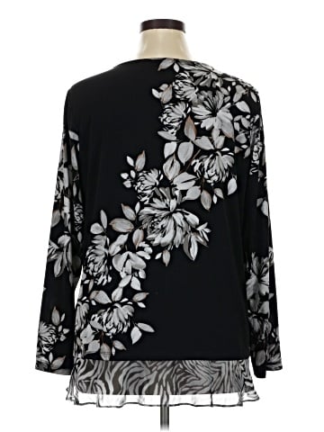 Susan Graver Long Sleeve Blouse (view 2)