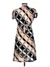 Nexus 100% Polyester Print Brown Casual Dress Size 12 - photo 2
