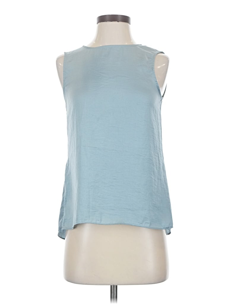 Pre-owned Pull & Bear Sleeveless Blouse In Blue