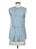 Pull&Bear Blue Sleeveless Blouse Size S - photo 2