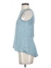Pull&Bear Blue Sleeveless Blouse Size S - photo 5
