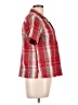 Erika Plaid Red Short Sleeve Button-Down Shirt Size L (petite) - photo 4