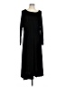 Flax Solid Black Casual Dress Size 14 (L) - photo 1