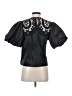 DELFI COLLECTIVE 100% Polyester Black Short Sleeve Blouse Size S - photo 2