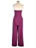 Express 100% Polyester Solid Purple Jumpsuit Size S - photo 2