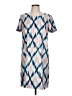AGB Graphic Blue Casual Dress Size 10 - photo 1