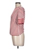 Three Dots Stripes Red Short Sleeve Turtleneck Size L - photo 5
