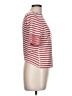Three Dots Stripes Red Short Sleeve Turtleneck Size L - photo 4