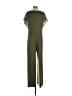 H By Halston Solid Green Jumpsuit Size S - photo 2