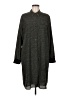 Ecru 100% Polyester Gray Green Casual Dress Size L - photo 1