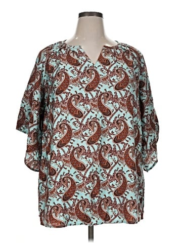 In'Voland 3/4 Sleeve Button-Down Shirt (view 1)