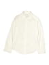 Calvin Klein Solid Ivory Long Sleeve Button-Down Shirt Size 8 - photo 1