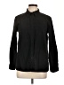 Unbranded Solid Black Long Sleeve Button-Down Shirt Size L - photo 1