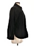 Unbranded Solid Black Long Sleeve Button-Down Shirt Size L - photo 4