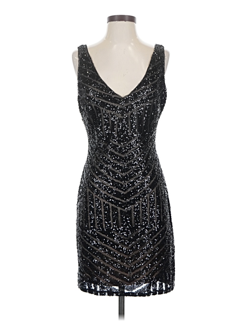 Pre-owned Bebe Cocktail Dress In Silver