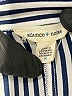 Silence and Noise 100% Polyester Stripes Black Long Sleeve Blouse Size S - photo 7