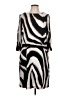 Chico's Animal Print Black Casual Dress Size Lg (2) - photo 1