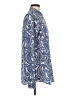 Banana Republic 100% Polyester Paisley Blue Long Sleeve Blouse Size M (tall) - photo 4