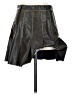Lulus 100% Polyurethane Gray Faux Leather Skirt Size S - photo 2