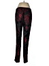 rsvp by TALBOTS 100% Polyester Floral Paisley Black Active Pants Size 8 - photo 2