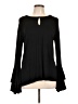Cupio Black Long Sleeve Blouse Size L - photo 1