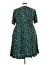 BLOOMCHIC 100% Rayon Animal Print Teal Casual Dress Size 22 - photo 2