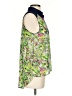 Very J 100% Polyester Green Sleeveless Blouse Size S - photo 4