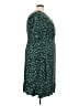 BLOOMCHIC 100% Rayon Animal Print Teal Casual Dress Size 22 - photo 4