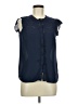 Maison Jules 100% Polyester Blue Sleeveless Blouse Size M - photo 1