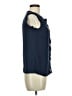 Maison Jules 100% Polyester Blue Sleeveless Blouse Size M - photo 4