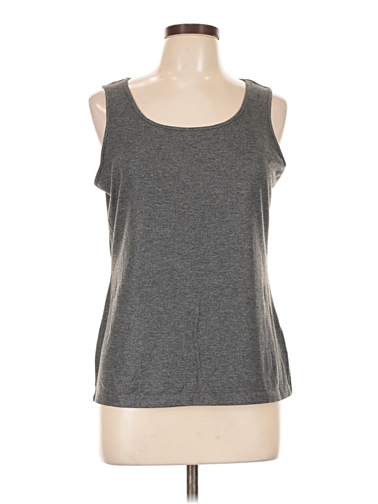 Pre-owned Liz Claiborne Sleeveless T-shirt In Gray