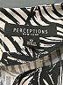 Perceptions Graphic Black Casual Dress Size 10 - photo 7