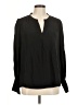Habitual 100% Viscose Black Long Sleeve Blouse Size Med (2) - photo 1