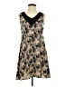 Sweet Rain 100% Polyester Graphic Tan Cocktail Dress Size S - photo 1