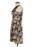 Sweet Rain 100% Polyester Graphic Tan Cocktail Dress Size S - photo 5