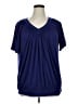 Dokotoo Blue Short Sleeve Blouse Size XL - photo 1