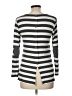 Chris & Carol Stripes Silver Long Sleeve Top Size L - photo 2