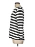 Chris & Carol Stripes Silver Long Sleeve Top Size L - photo 5